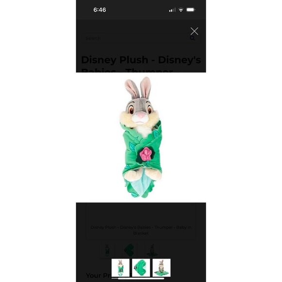 Disney Babies Thumper & Winnie The Pooh Stuffed Animals - Picture 5 of 6